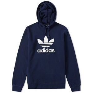 BNWT adidas originals trefoil hoodie dark blue